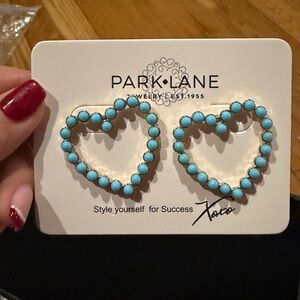 NWT Park Lane Turquoise Heart Earrings